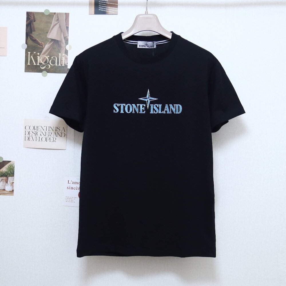 Stone Island lettering logo print short sleeves Size M